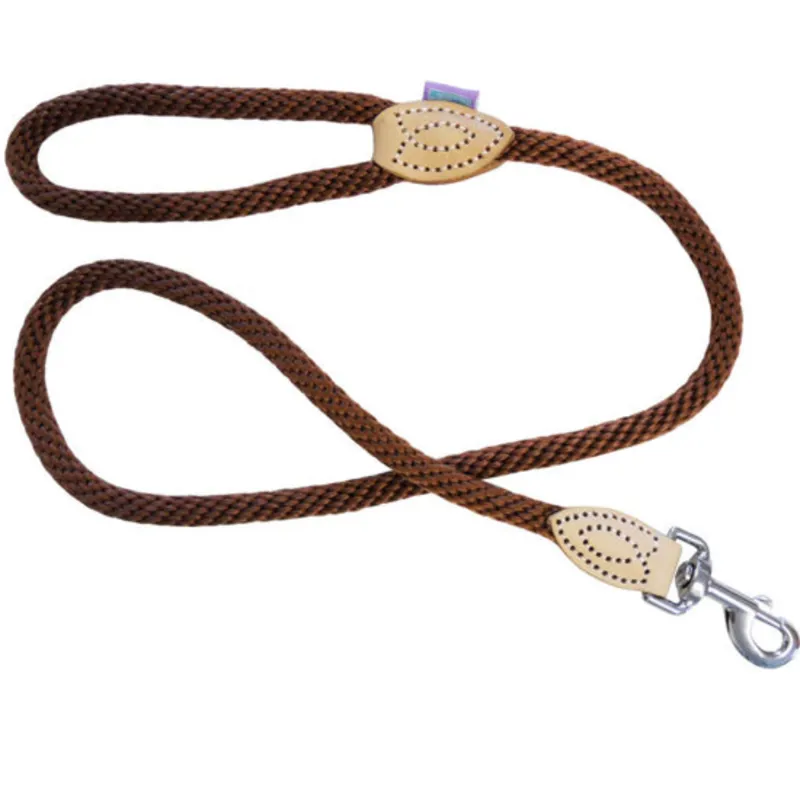 Hem And Boo Soft Touch Rope Trigger Lead - Brown