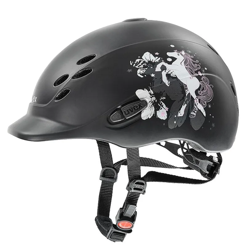 Uvex Onyxx Little Pony Riding Hat - Black Mat