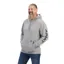 Ariat Men's Rebar Graphic Hoodie - Heather Grey/Deep Ultramarine