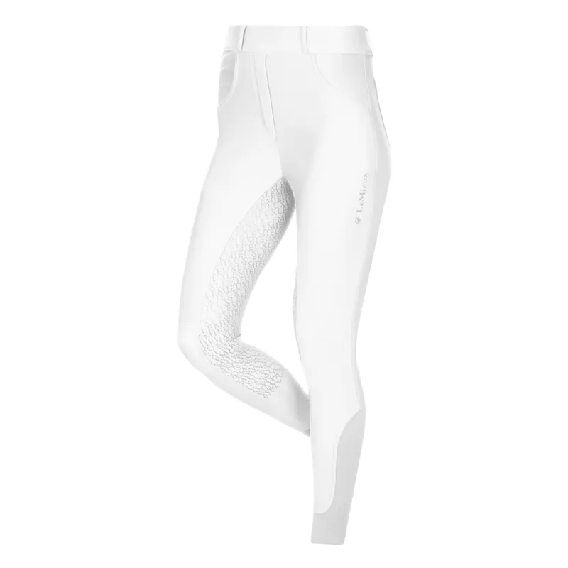 LeMieux Demi Pull On Breggings Full Seat - White