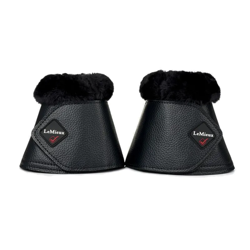 LeMieux Fleece WrapRound Over Reach Boots - Black