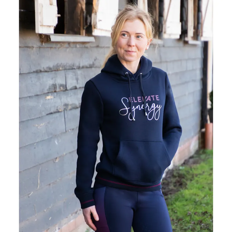 Hy Equestrian Synergy Elevate Hoodie - Navy/Fig