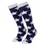 LeMieux Adult Fluffies Star Socks - Navy/Grey