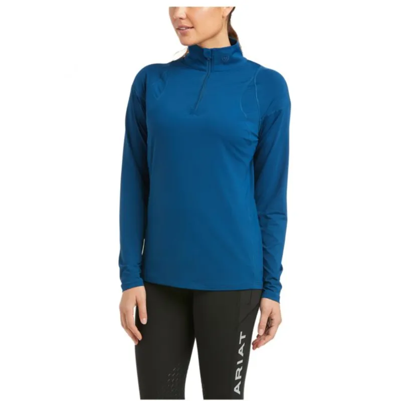 Ariat Womens Auburn LS Base layer - Blue Opal 