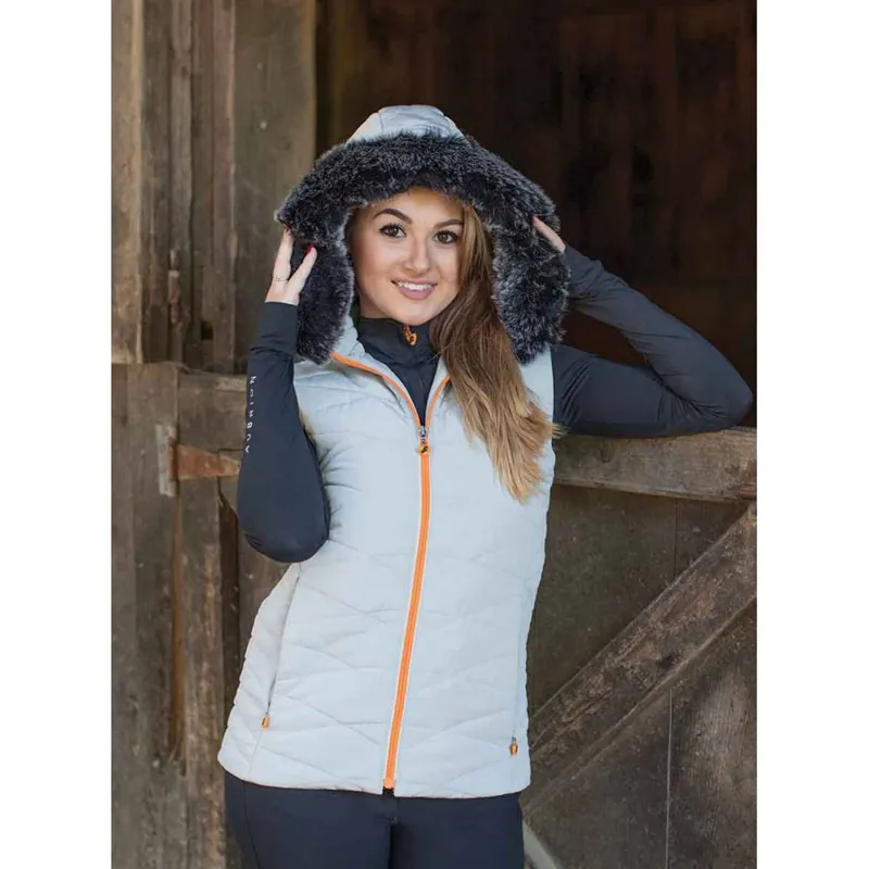 Aubrion Ladies Thistledown Padded Gilet - Grey