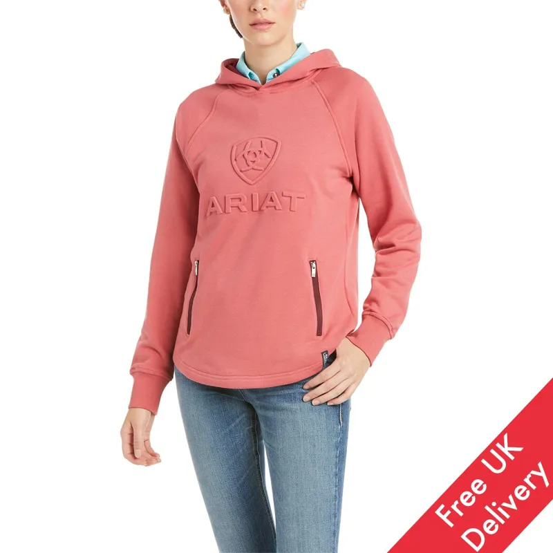 Ariat Womens 3D Logo Hood - Amaranth