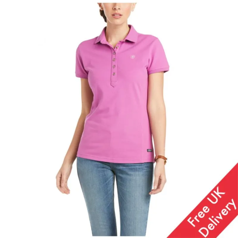 Ariat Womens Prix 2.0 SS Polo - Meadow Mauve 