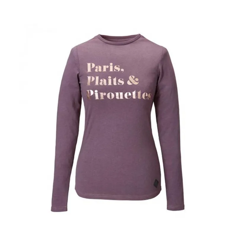 Caldene Pirouettes Long Sleeved T-Shirt - Plum