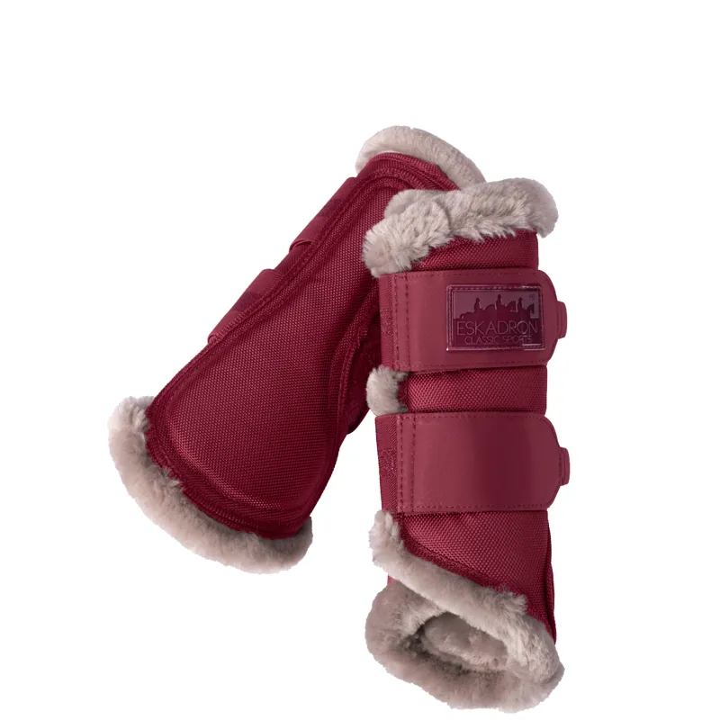 Eskadron Faux Fur Tendon Boots Classic Sports AW21 - Rustic Red 