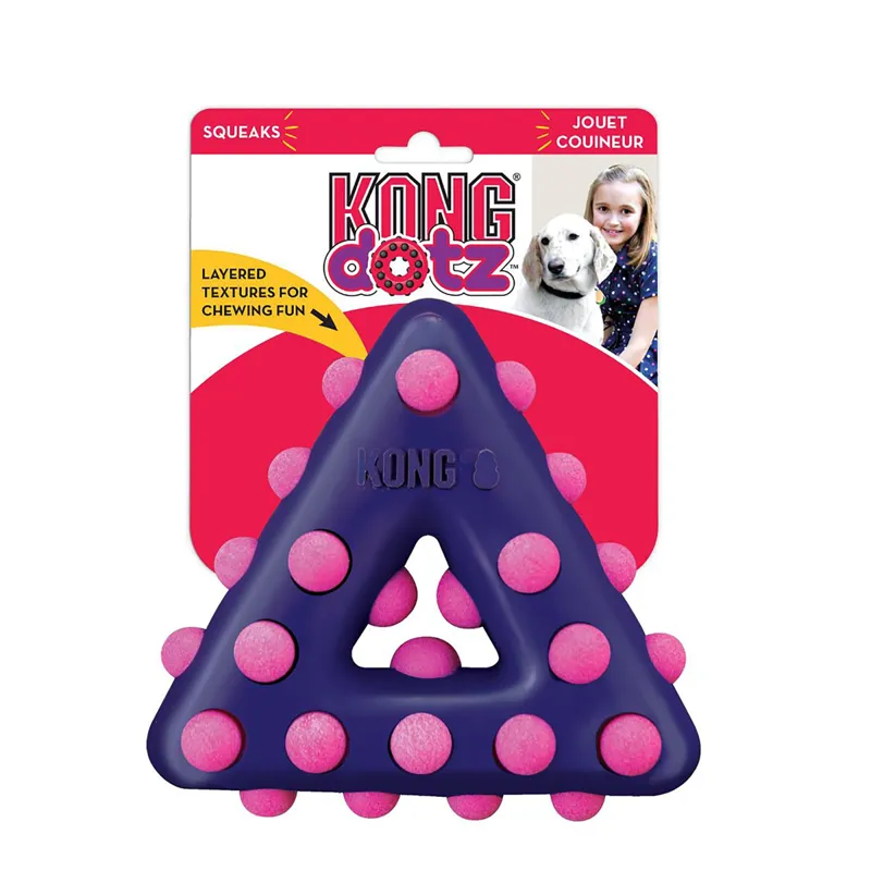 KONG Dotz Triangle Dog Toy
