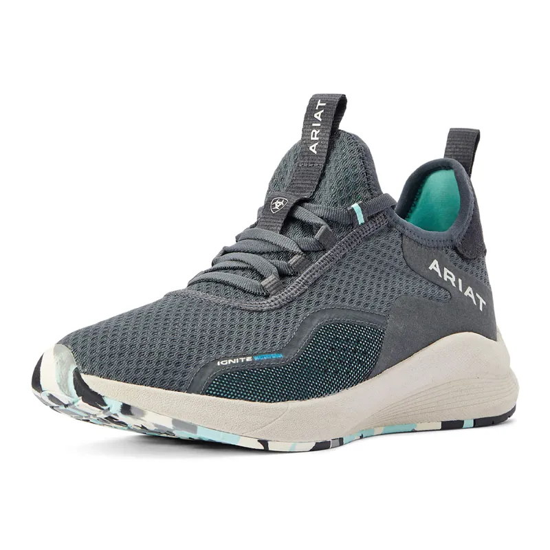 Ariat Women's Ignite Waterproof Trainer - Steel Blue