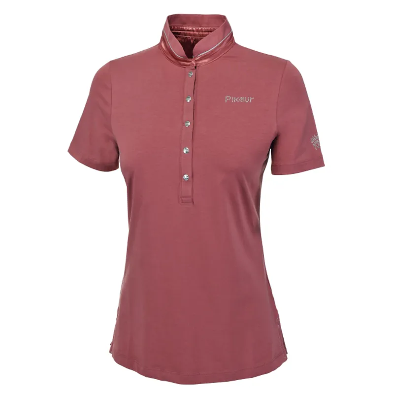 Pikeur Quirine Ladies Polo Shirt - Roan Rouge