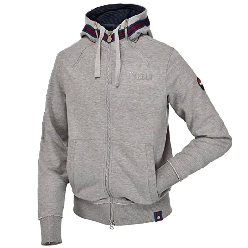 Pikeur Pablo Men's Hooded Sweat Jacket - Grey Melange