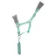 Hy Equestrian DynaMizs Ecliptic Fleece Head Collar And Lead Rope -  Grey/Mint