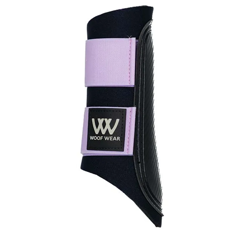 Woof Wear Club Brushing Boots - Black/Lilac