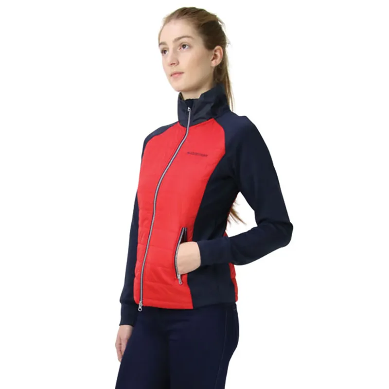 Hy Equestrian Richmond Collection Children's Padded Jacket - Navy/Red