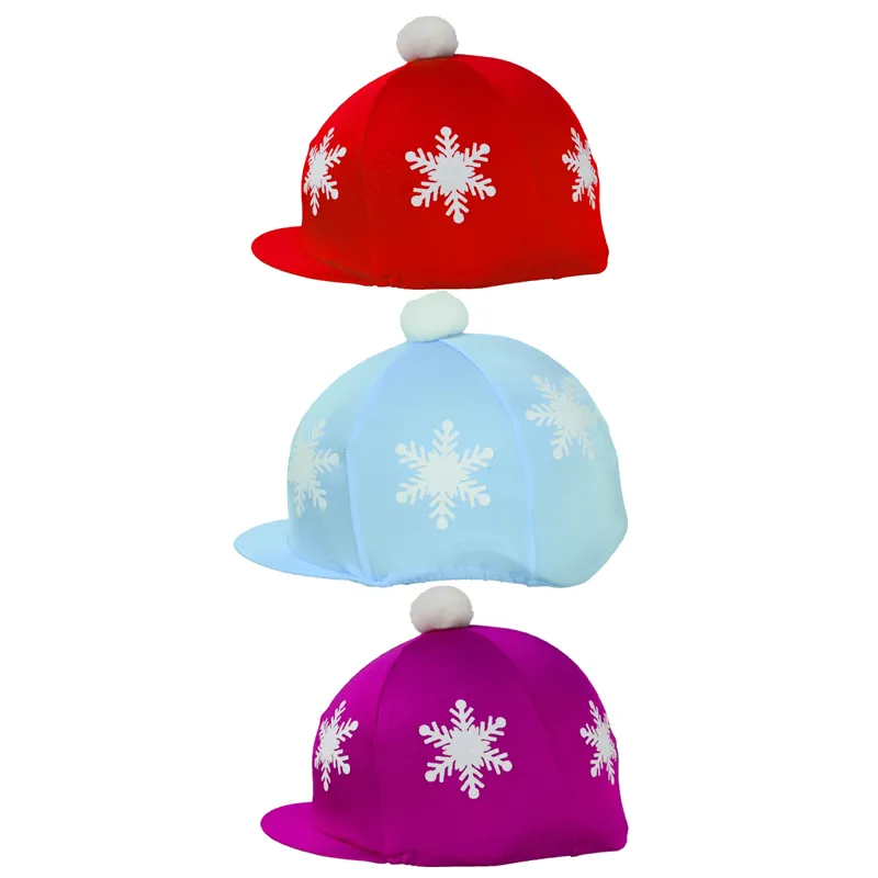 Hy Equestrian Snowflake with Pom Pom Hat Cover
