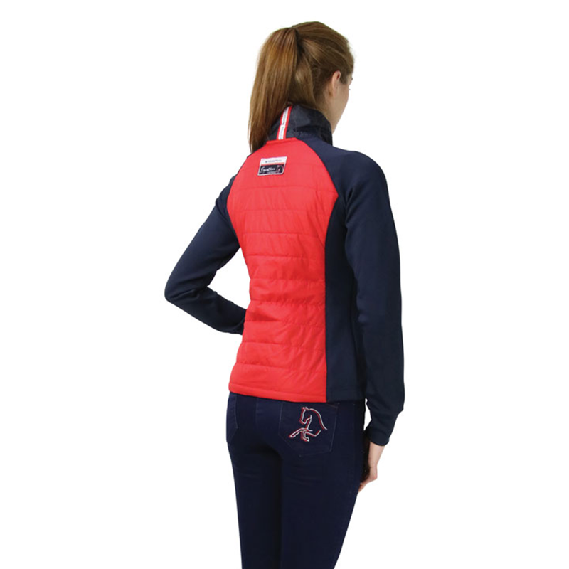 Hy Equestrian Richmond Collection Padded Jacket - Navy/Red-1