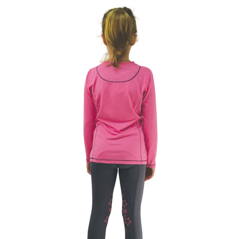 Little Rider Base Layer - Rose Pink/Navy-1