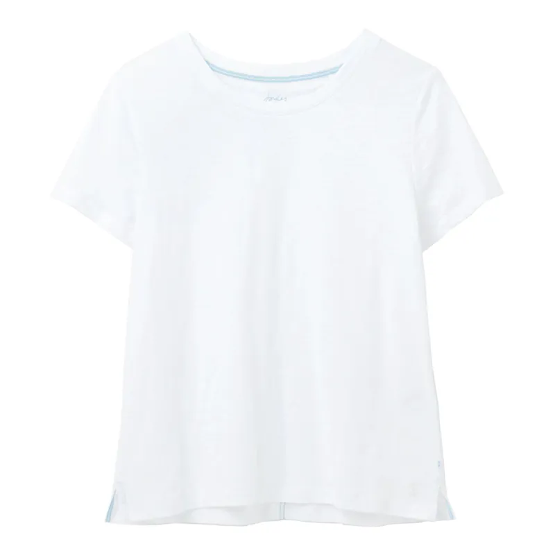 Joules Carley Solid Classic Crew T-Shirt - Bright White