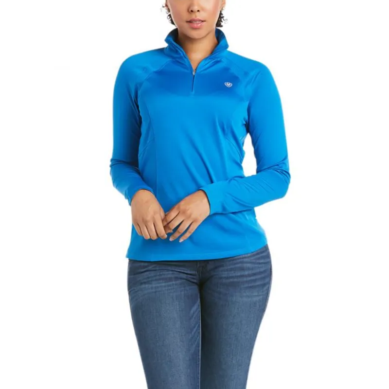 Ariat Womens Sunstopper 2.0 LS Base Layer - Imperial Blue