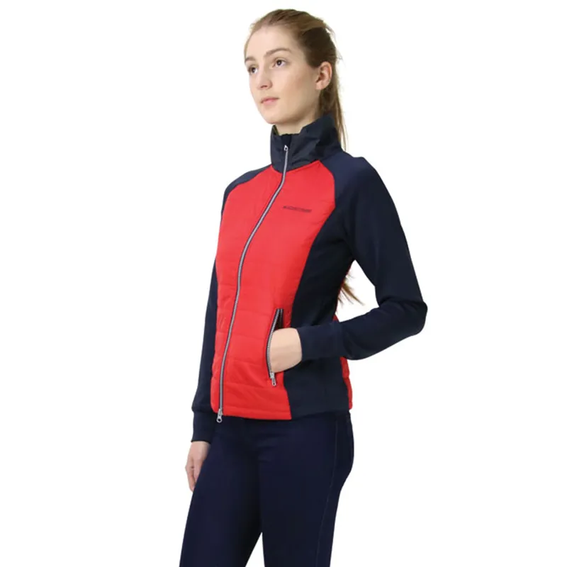 Hy Equestrian Richmond Collection Padded Jacket - Navy/Red