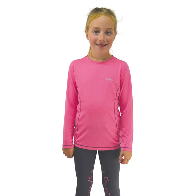 Little Rider Base Layer - Rose Pink/Navy