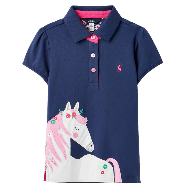 Joules Moxie Polo Shirt - Flower Horse