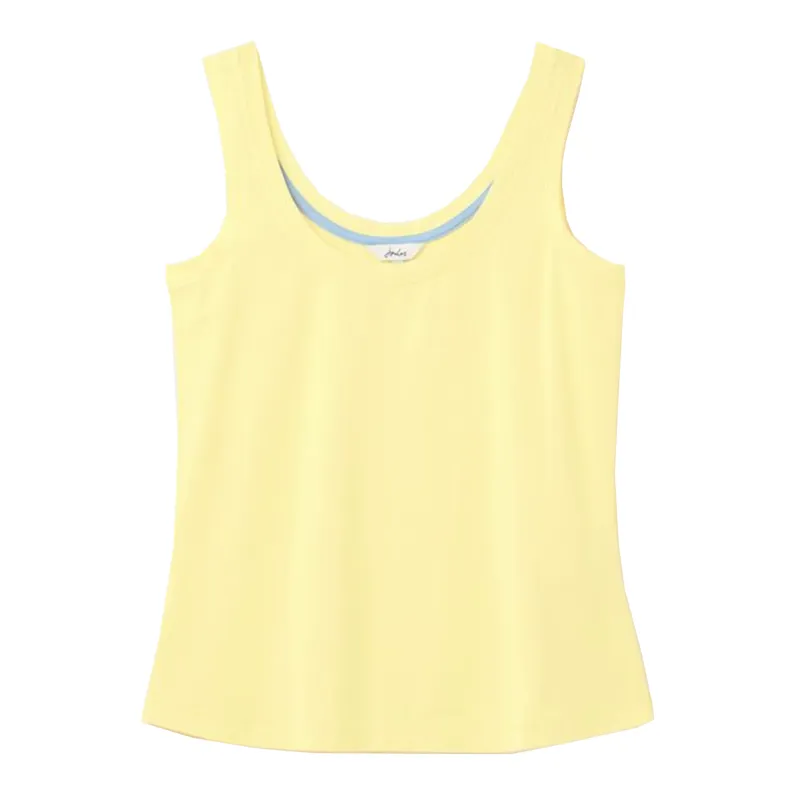 Joules Annika Scoop Neck Jersey Vest - Lemon Sherbert