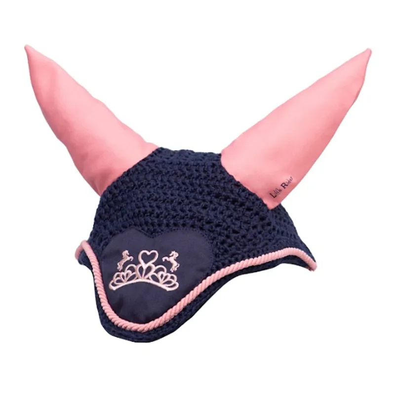 The Princess And The Pony Fly Veil By Little Rider - Navy/Peach