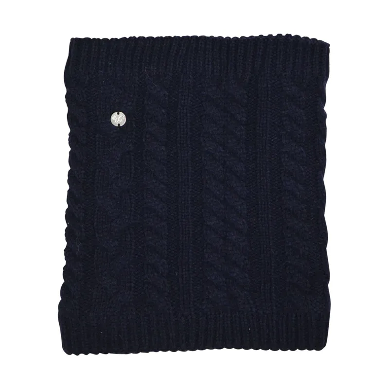 Hy Equestrian Meribel Cable Knit Snood - Navy