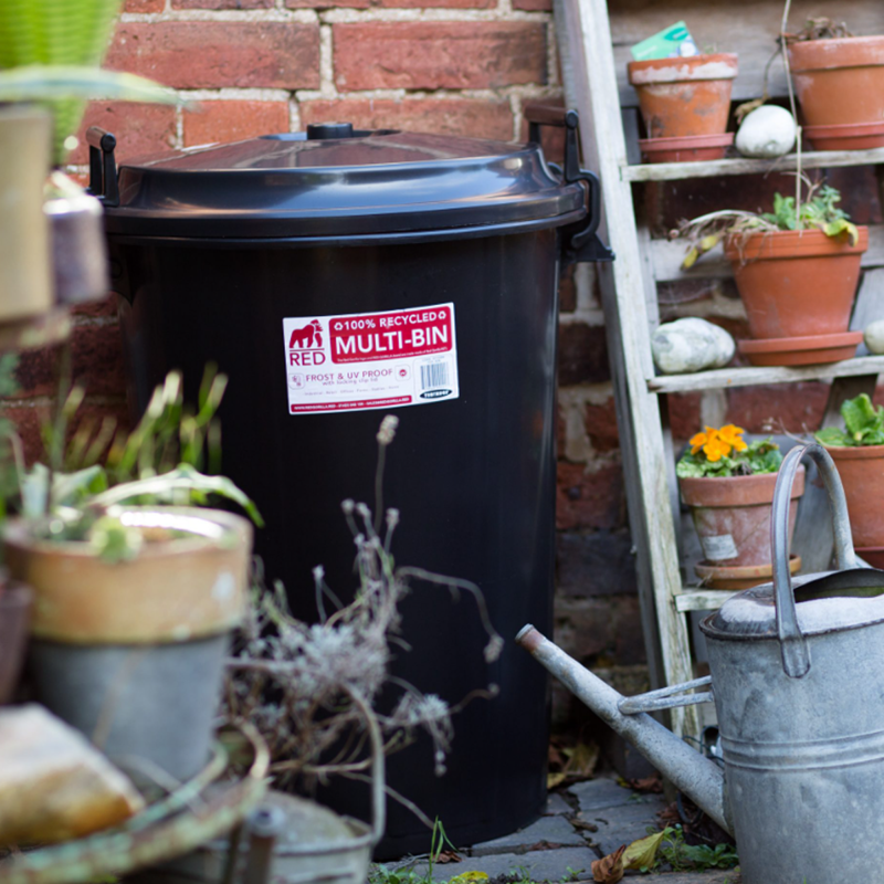 Red Gorilla Multi-Bin With Clip Lid - Black-1