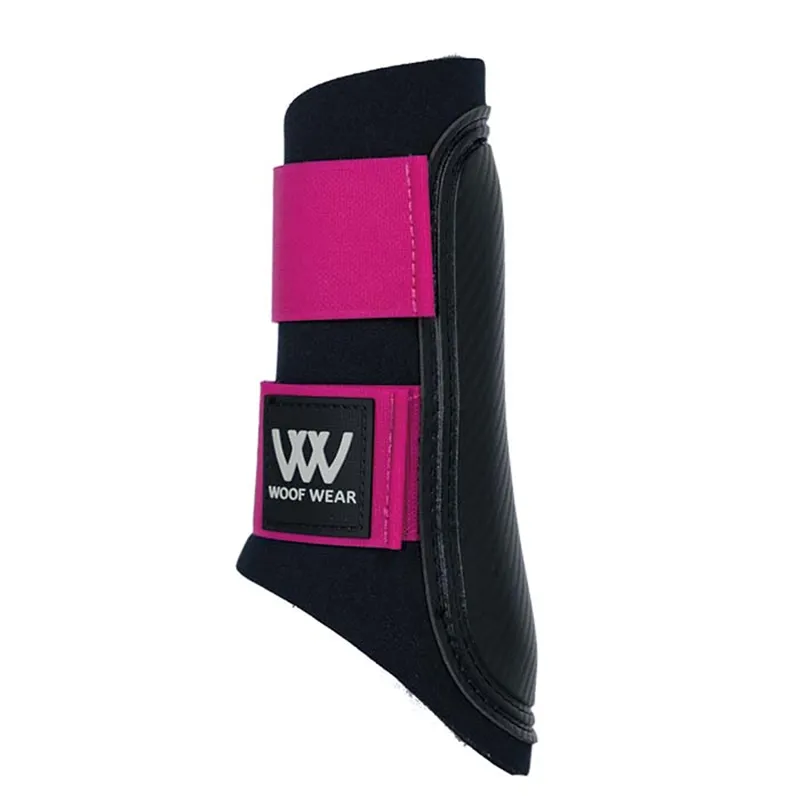 Woof Wear Club Brushing Boot - Black/Magenta