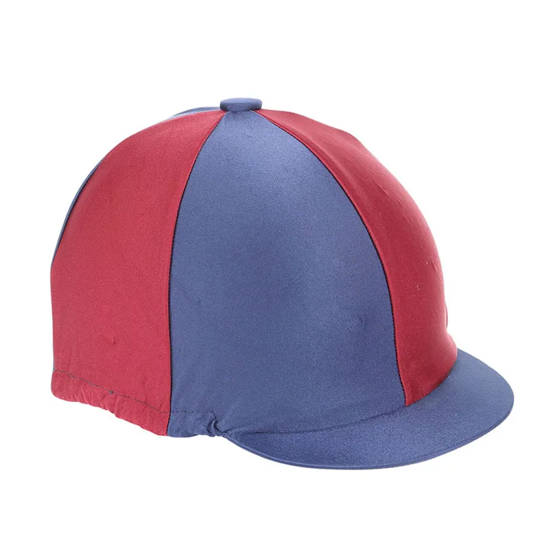 Shires Hat Cover - Navy/Maroon