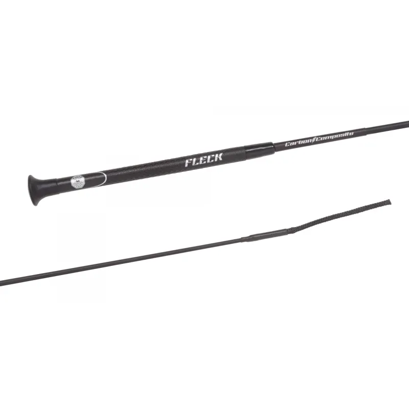 Fleck Carbon Composite Dressage Whip - Black