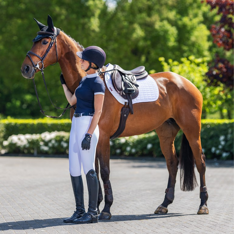 LeMieux Le Cool Grip Euro Jump Pad - White-4