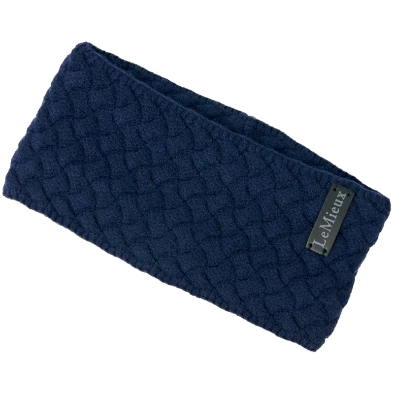 LeMieux Cable Knit Headband - Navy