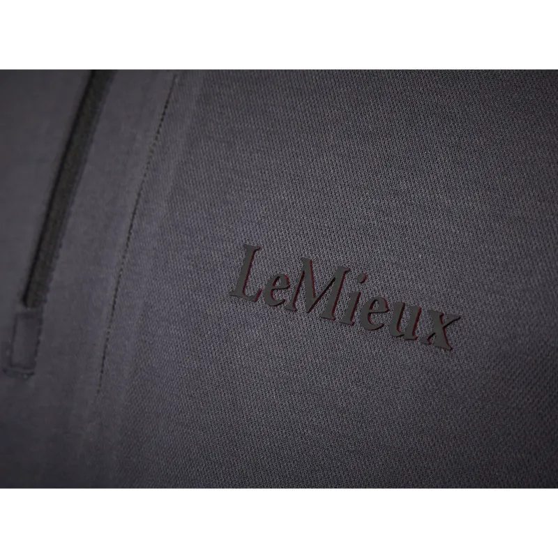 LeMieux Men's Elite Zip Polo Shirt - Charcoal-4