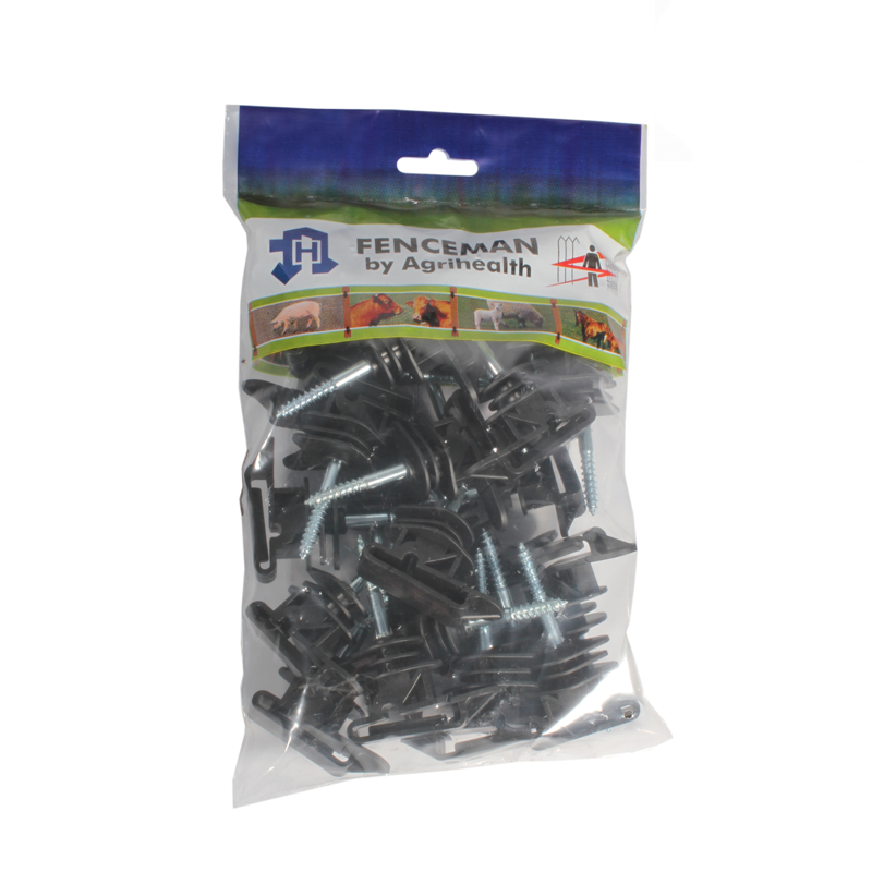 Fenceman Insulator Short Screw 40mm - 25 Pack-1