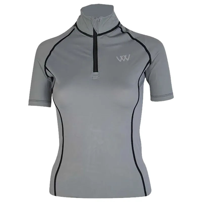 Woof Wear Short Sleeve Performance Riding Shirt - Brushed Steel