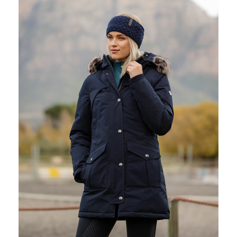 LeMieux Cable Knit Headband - Navy-1