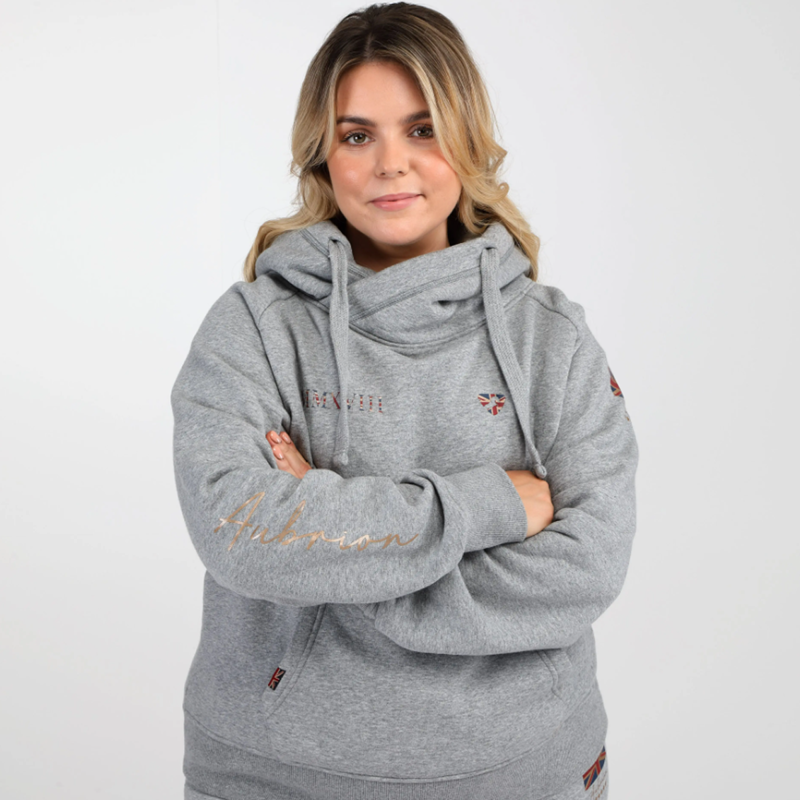 Aubrion Team Hoodie - Grey-3