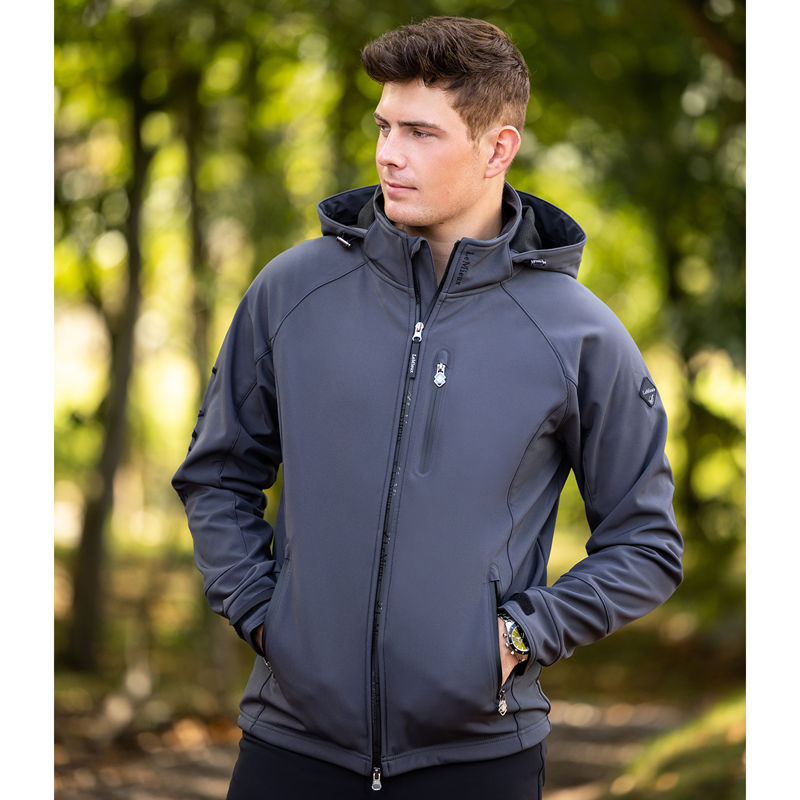 LeMieux Men's Elite Soft Shell Jacket - Anthracite-5
