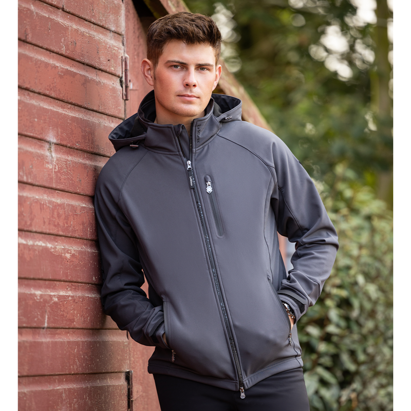 LeMieux Men's Elite Soft Shell Jacket - Anthracite-6