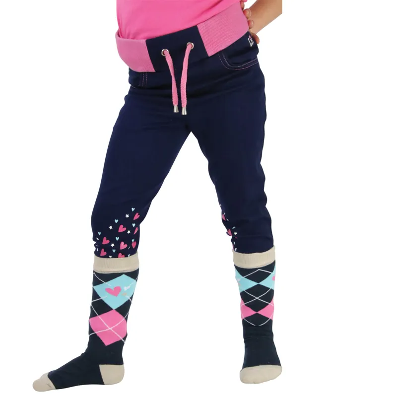 Little Rider I Love My Pony Collection Pull On Breeches - Denim