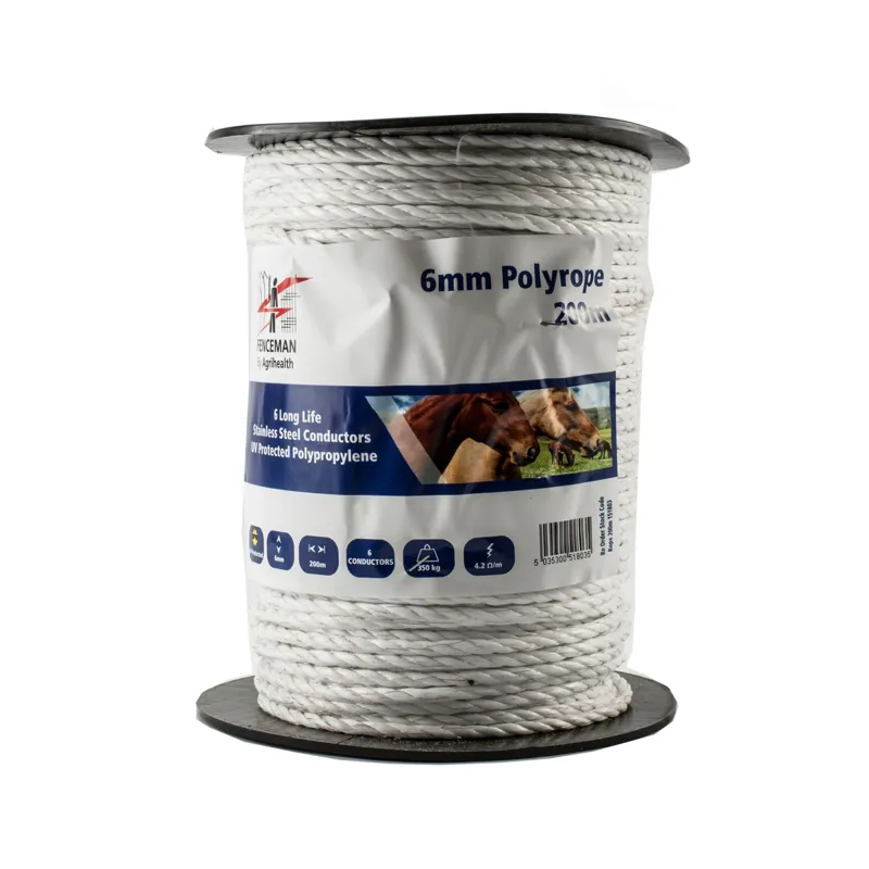 Fenceman Polyrope - 6mm x 200m 