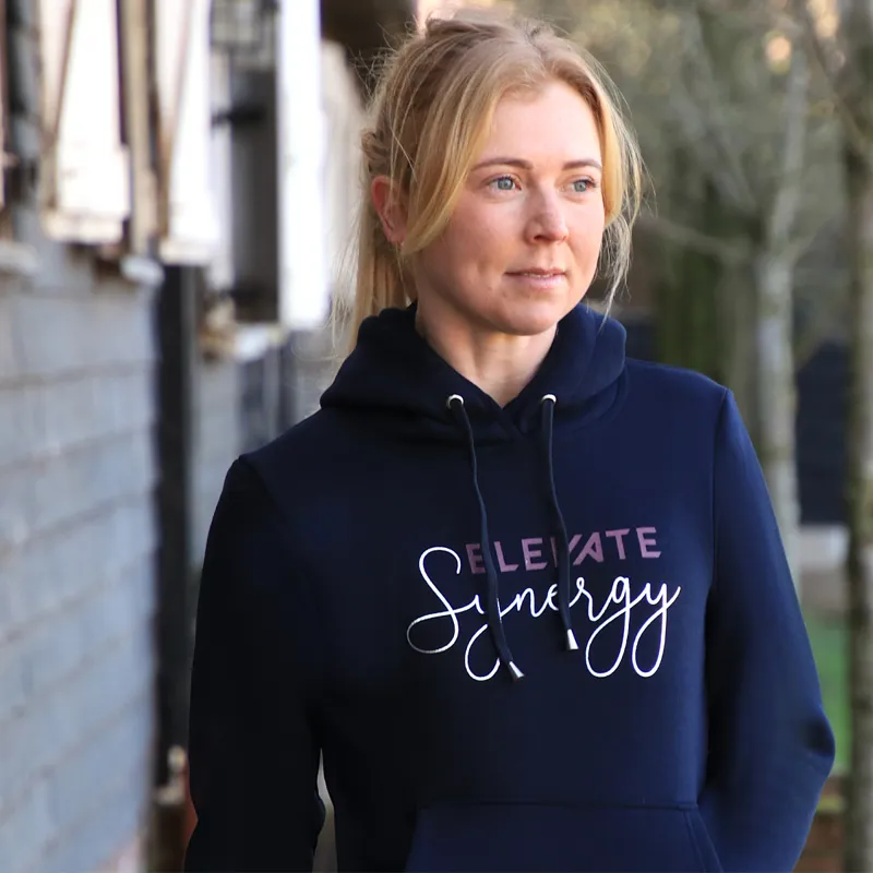 Hy Equestrian Synergy Elevate Hoodie - Navy/Fig-1