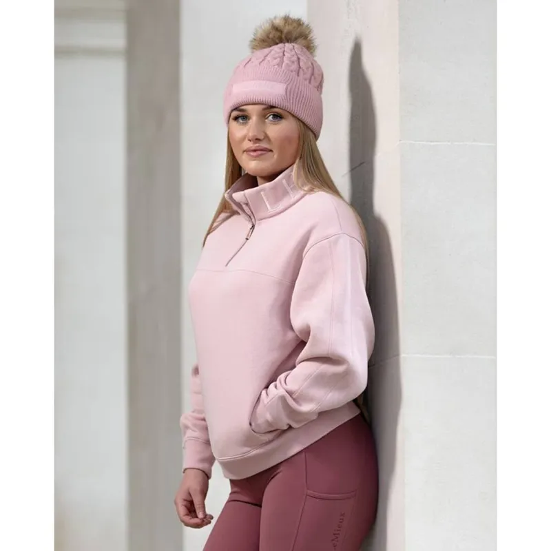 LeMieux Clara Cable Beanie - Pink Quartz-1