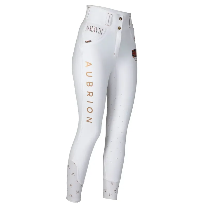 Aubrion Team Breeches - White