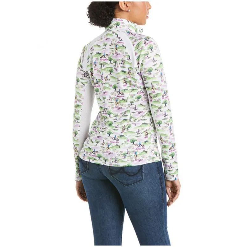 Ariat Womens Sunstopper 2.0 LS Base Layer - Cross Country